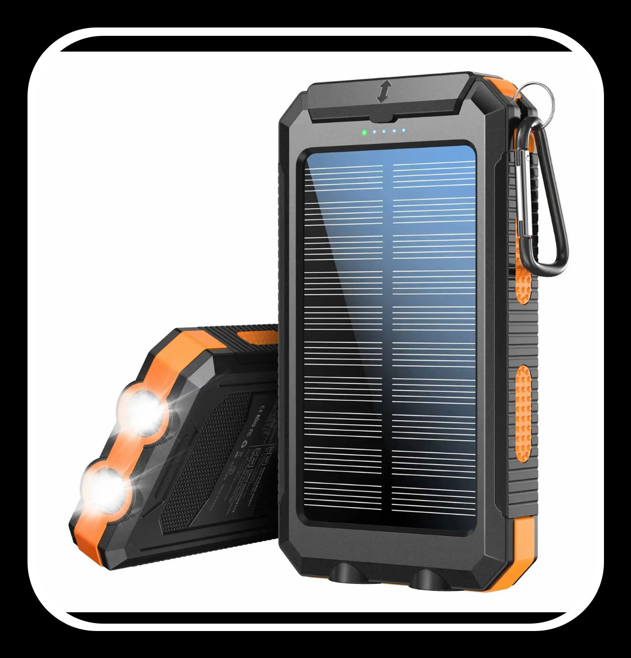 Batería solar portátil de 10000mAh,