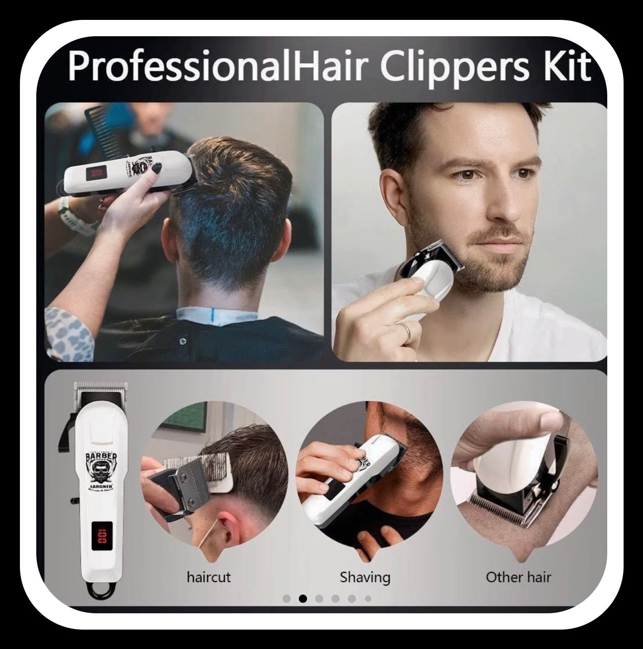 Kit profesional de cortadora de pelo y afeitadora,