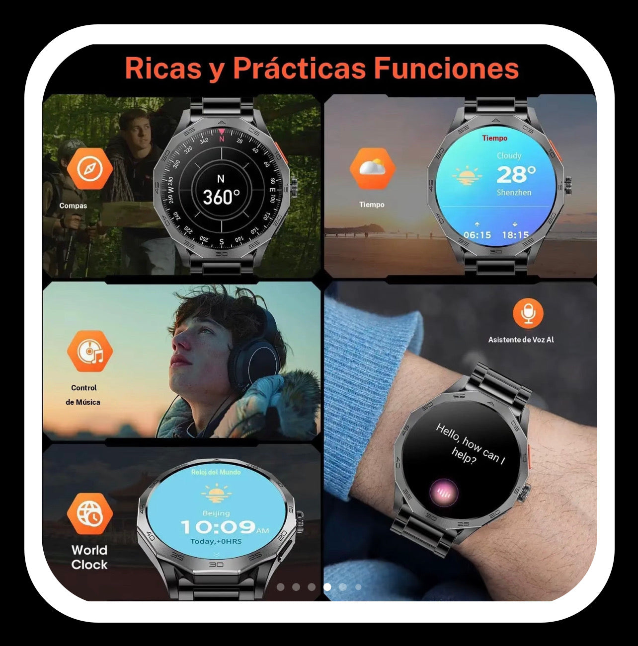 Reloj inteligente multifuncional