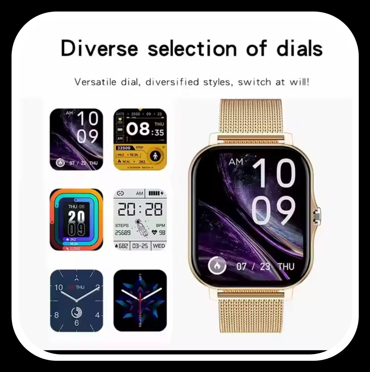 Reloj inteligente multifuncional,